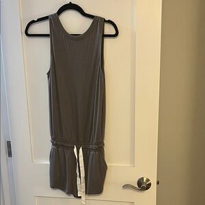 Aritzia Wilfred Romper with White Tie
